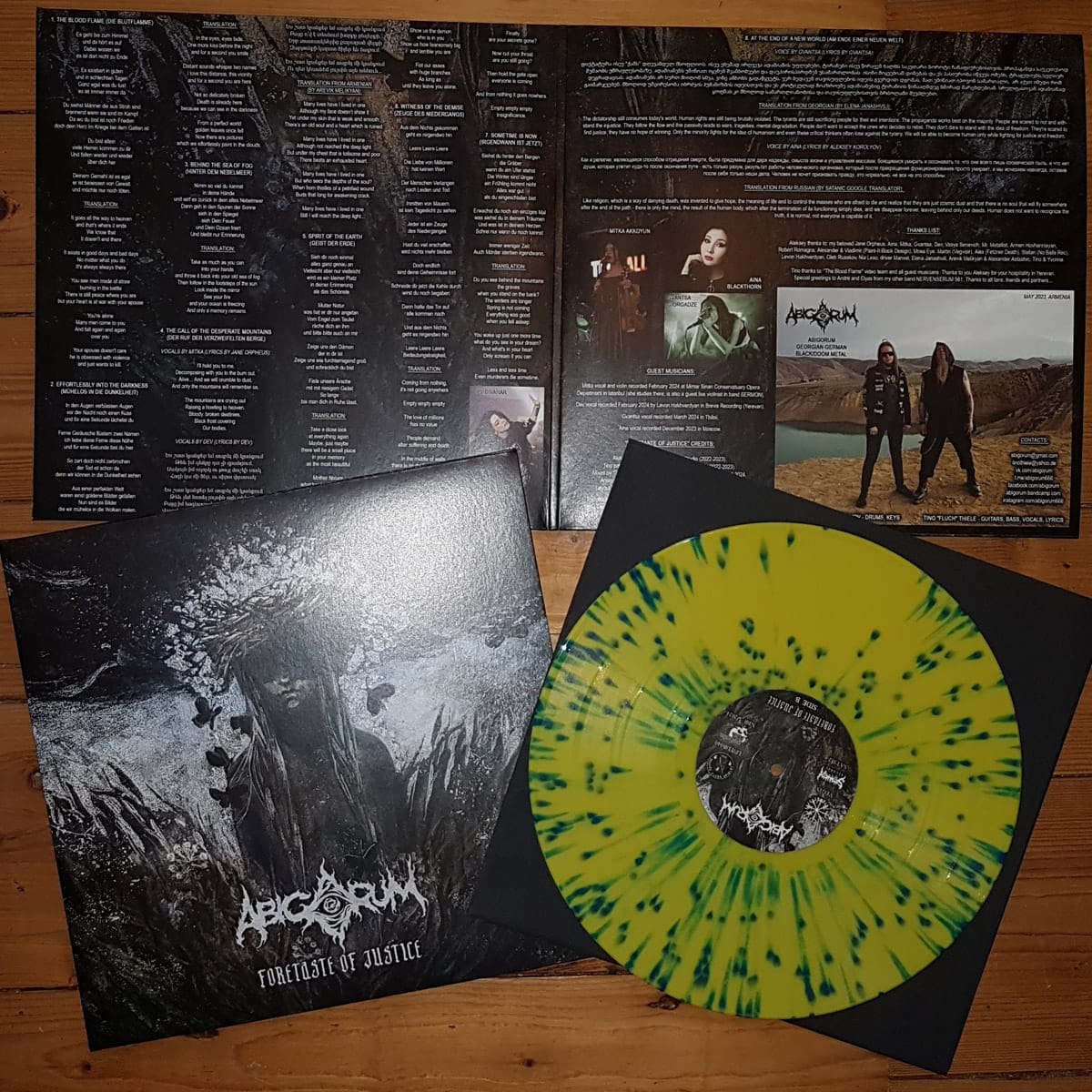 ABIGORUM – Foretaste of Justice 12″ GATEFOLD-LP (yellow / blue Splatter Vinyl)